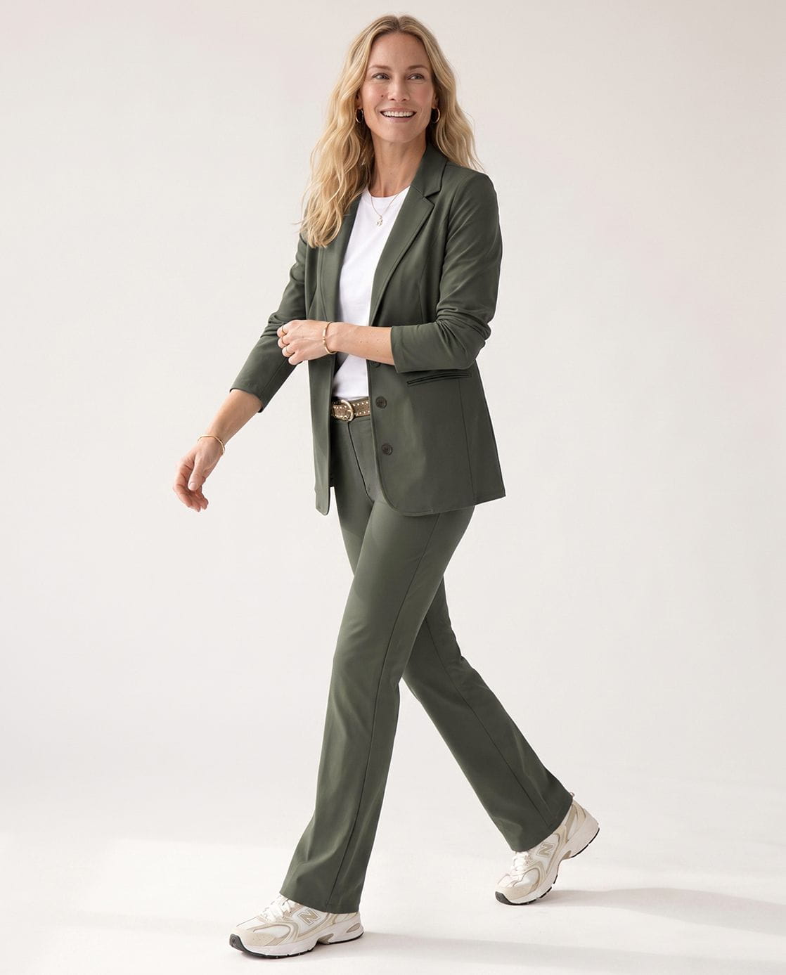 Je m'appelle Jassen Blazer Perfecte Travel | Deep Olive