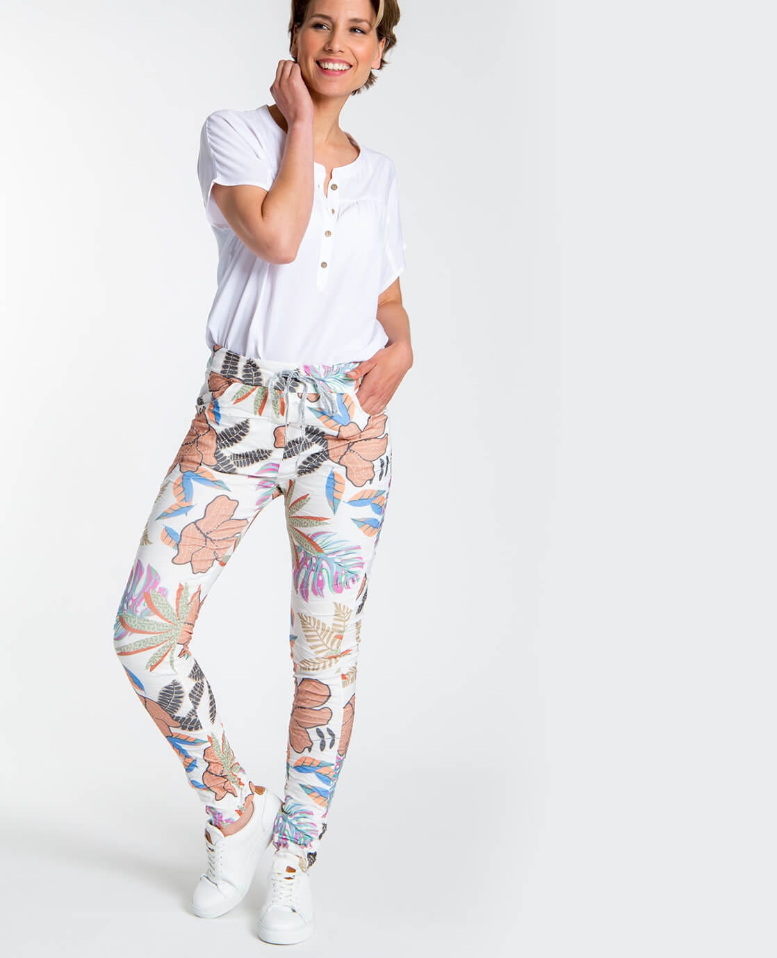Je m'appelle Broeken CrincPant Floral | Multicolor