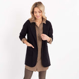 Je m'appelle Jassen Blazer Straight Travel | Zwart
