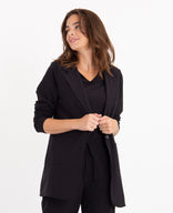Je m'appelle Jassen Blazer Straight Travel | Zwart