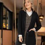 Je m'appelle Jassen Blazer Straight Travel | Zwart