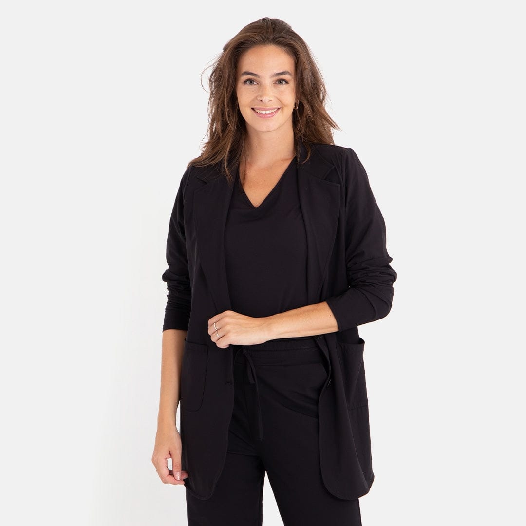 Je m'appelle Jassen Blazer Straight Travel | Zwart