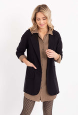 Je m'appelle Jassen Blazer Straight Travel | Zwart