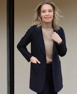 Je m'appelle Jassen Blazer Straight Travel | Zwart