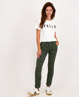 Je m'appelle Broeken Thyme Green / XS / Short Jogger Panthère | Thyme Green