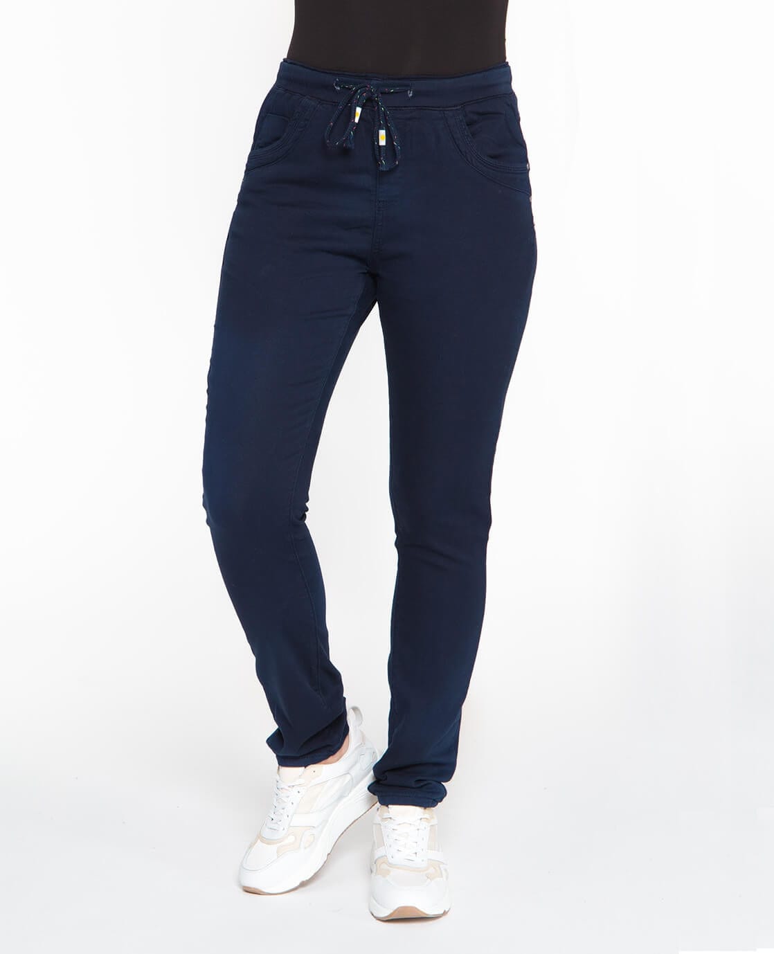 Je m'appelle Broeken Jogg Denim | Donkerblauw