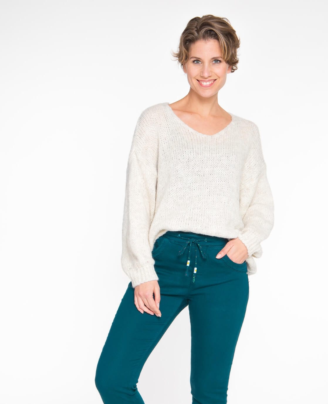 Je m'appelle Broeken Jogg Denim | Peacock Green