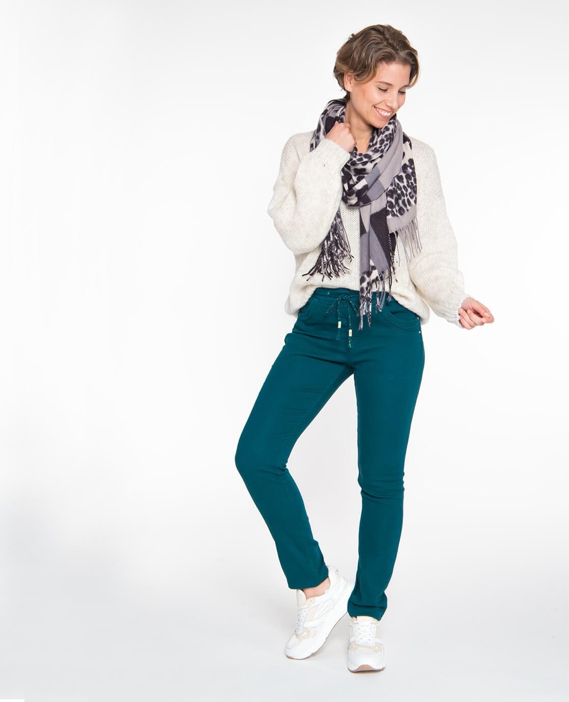 Je m'appelle Broeken Jogg Denim | Peacock Green