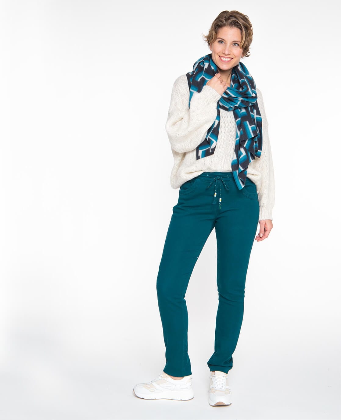 Je m'appelle Broeken Peacock Green / XS / Regular Jogg Denim | Peacock Green