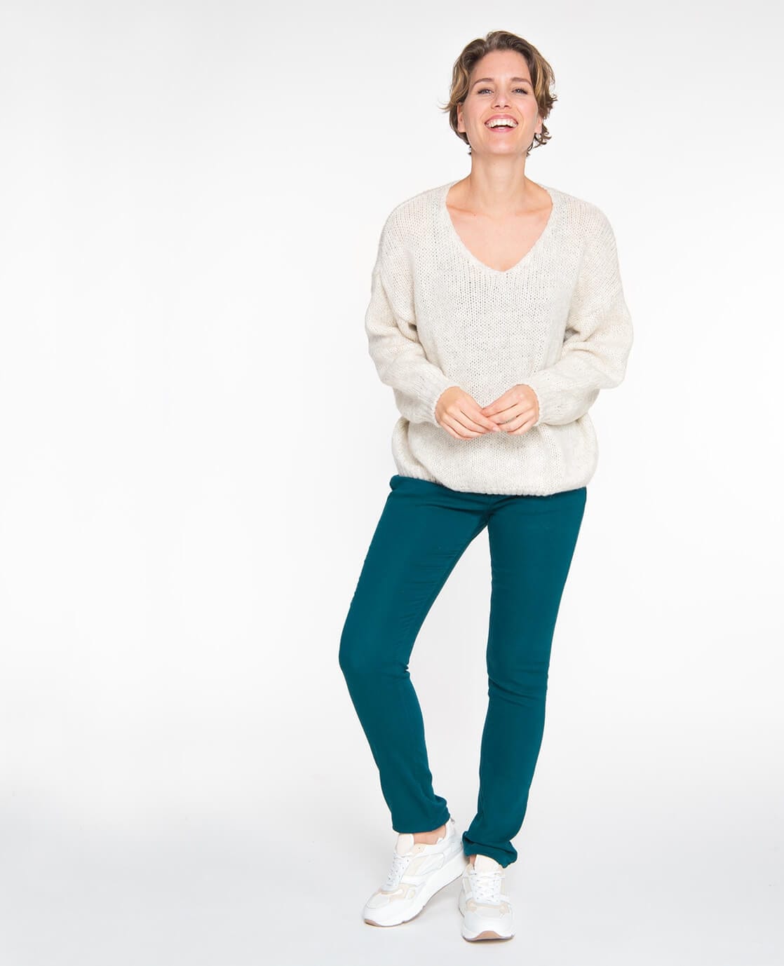 Je m'appelle Broeken Jogg Denim | Peacock Green