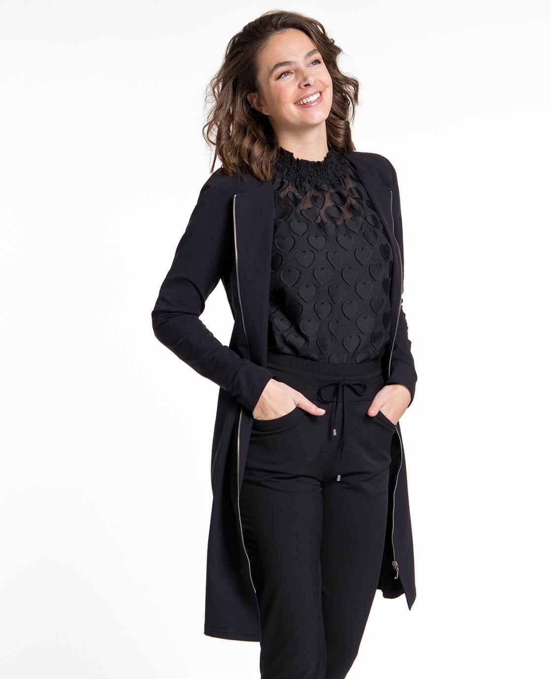 Je m'appelle Tops ColTop Hearts | Zwart