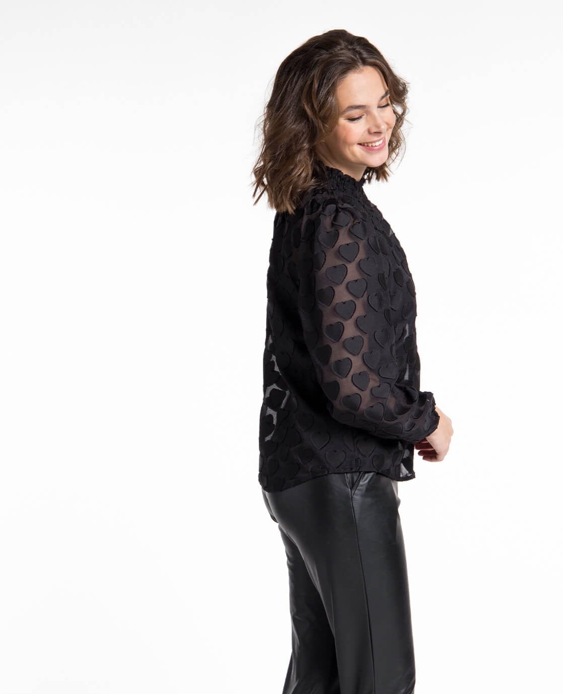 Je m'appelle Tops ColTop Hearts | Zwart