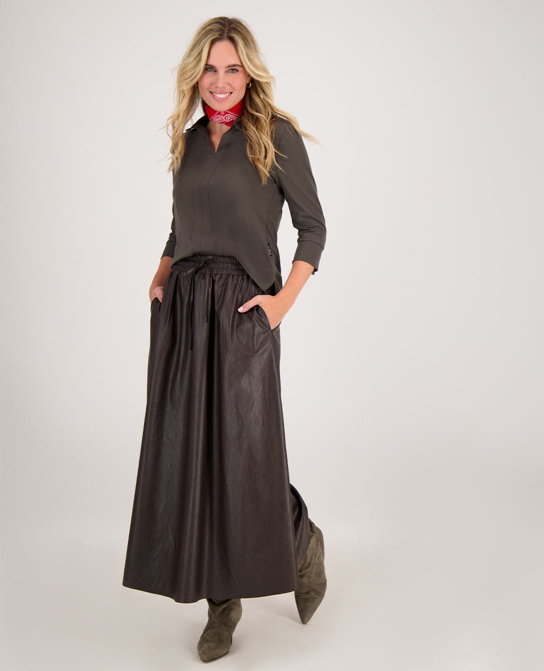 Je m'appelle Tops Top Collar Travel | Dark Taupe