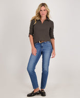 Je m'appelle Tops Top Collar Travel | Dark Taupe