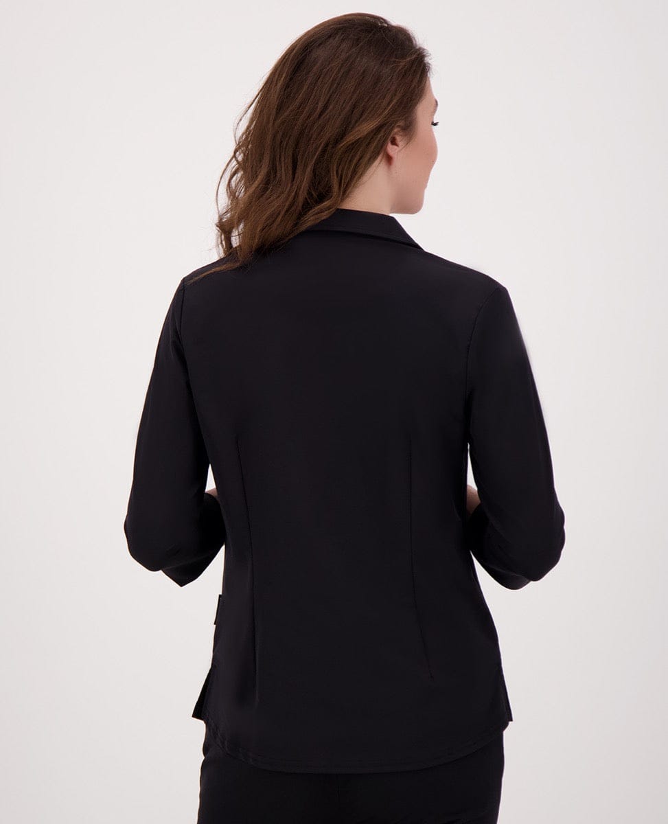 Je m'appelle Tops Top Collar Travel | Zwart