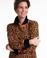 Je m'appelle Tops Tunic Sweater Panthère | Camel / Zwart