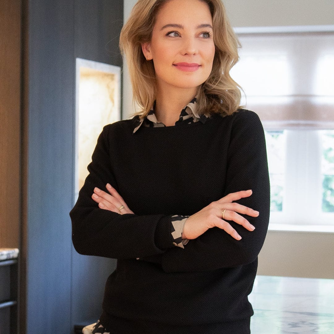 Je m'appelle Tops Zwart / XS Pull Macy | Zwart