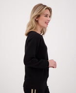 Je m'appelle Tops Pull Macy | Zwart