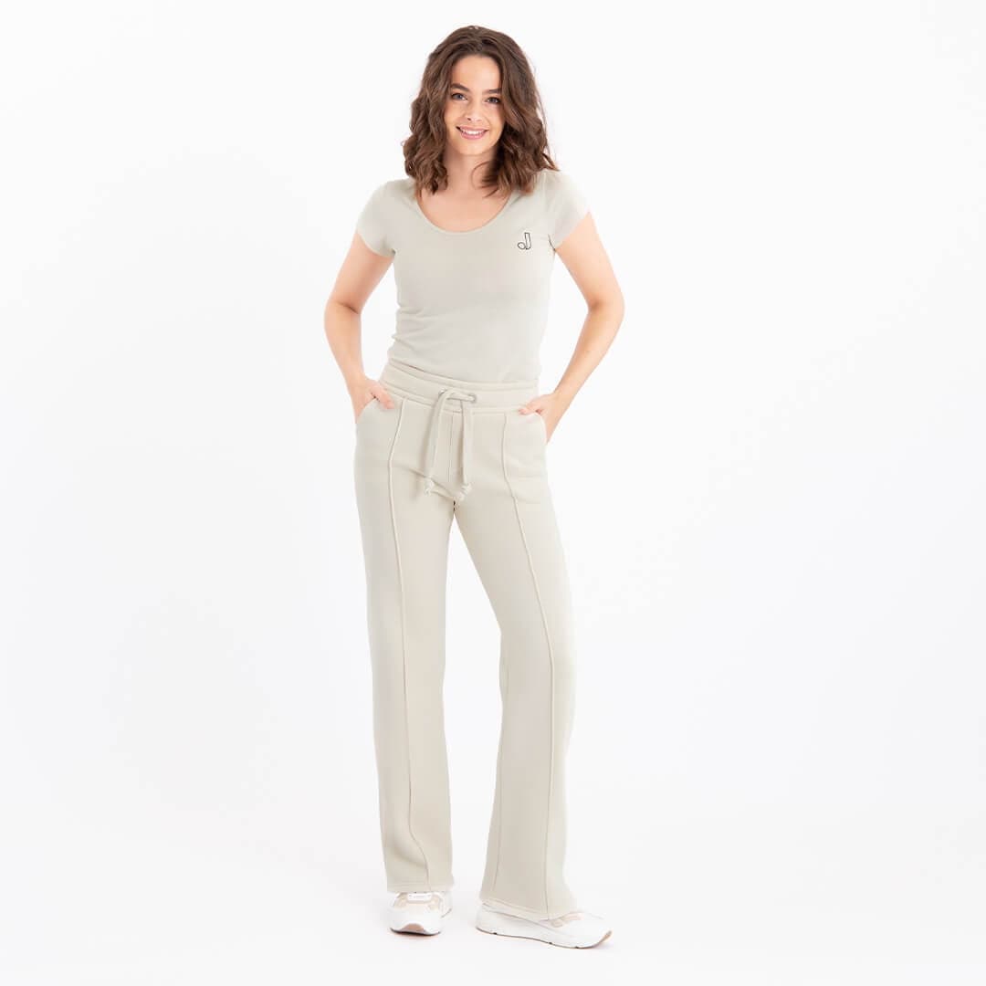 Je m'appelle Broeken Sweat Pant Organic | Greige