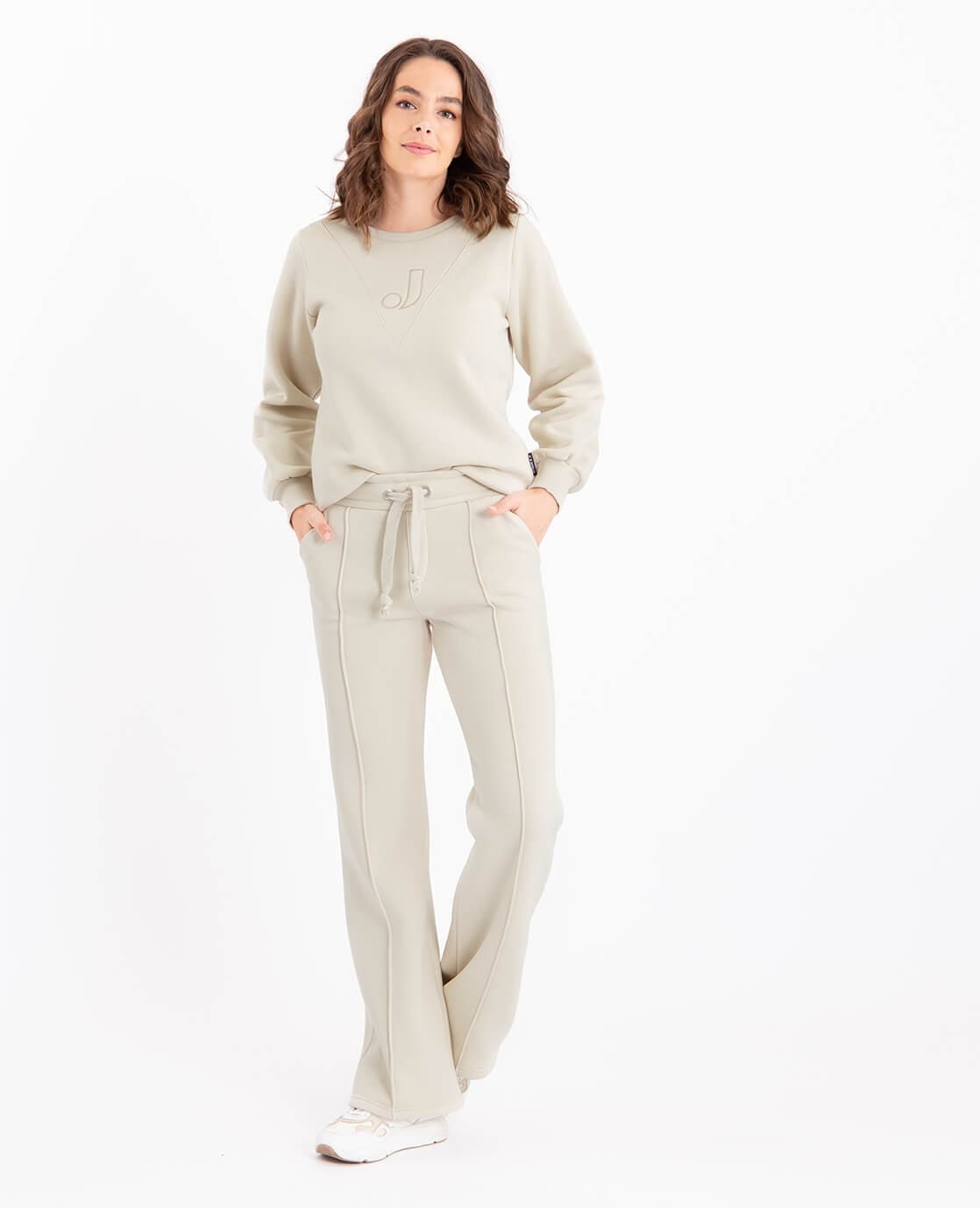 Je m'appelle Broeken Sweat Pant Organic | Greige