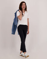 Je m'appelle Broeken Pant Chino 7/8 Travel | Zwart