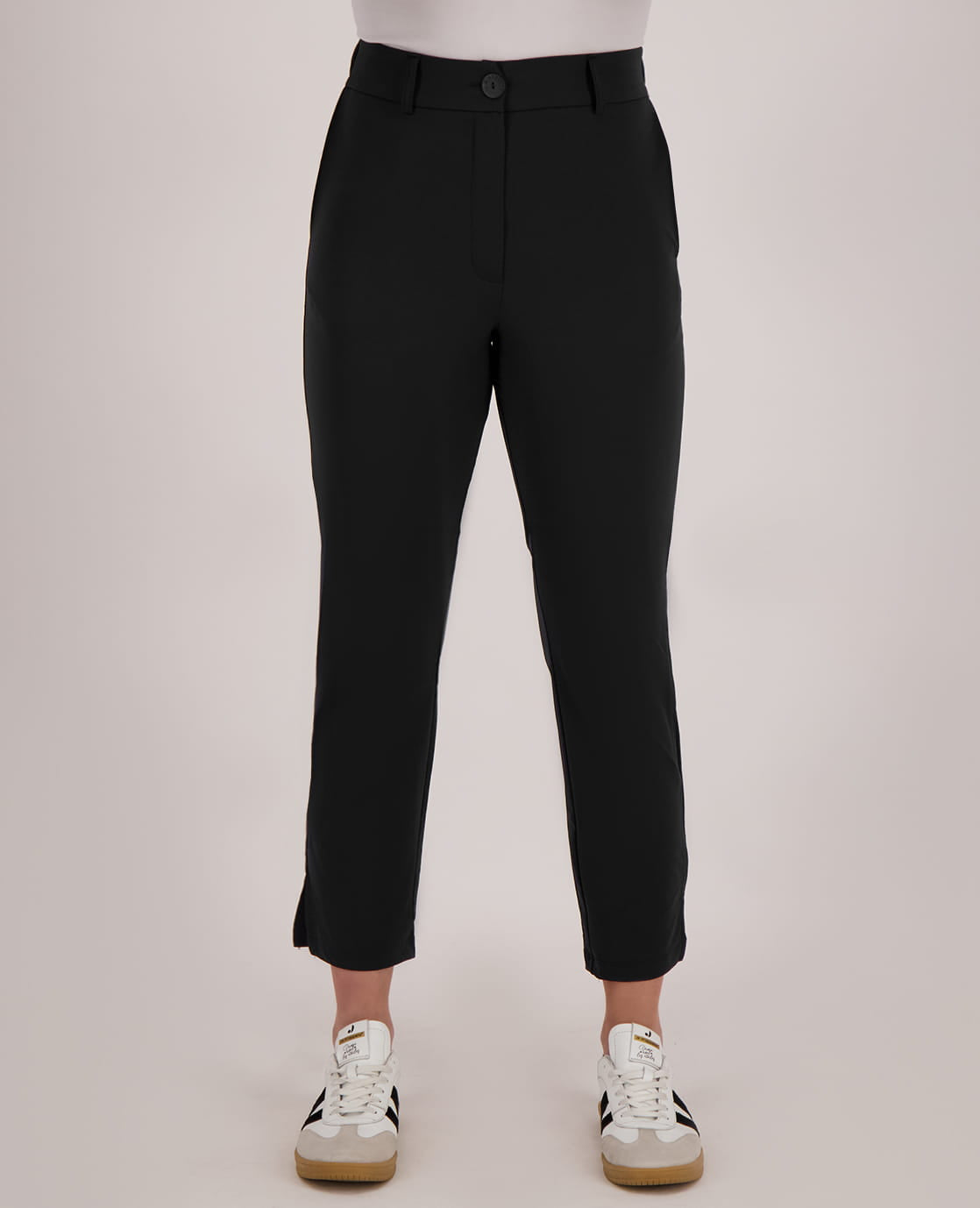 Je m'appelle Broeken Pant Chino 7/8 Travel | Zwart