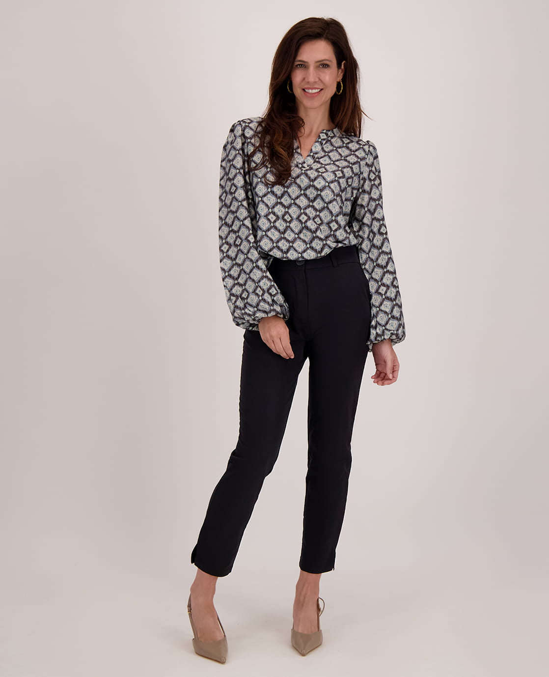 Je m'appelle Broeken Pant Chino 7/8 Travel | Zwart