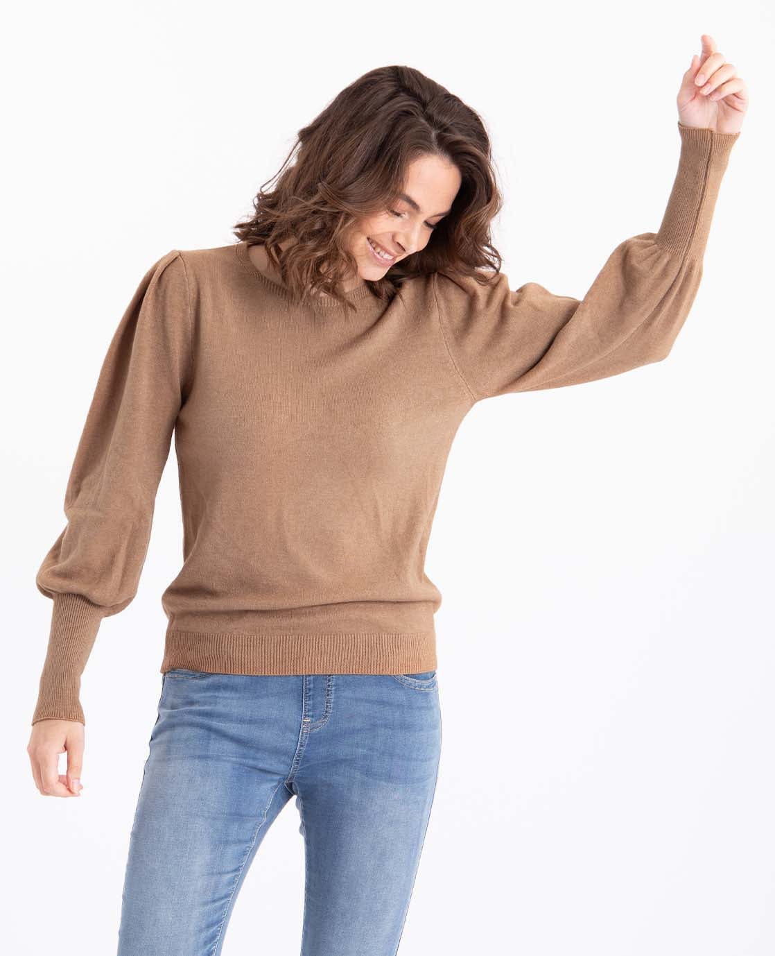 Je m'appelle Tops Pull | Camel