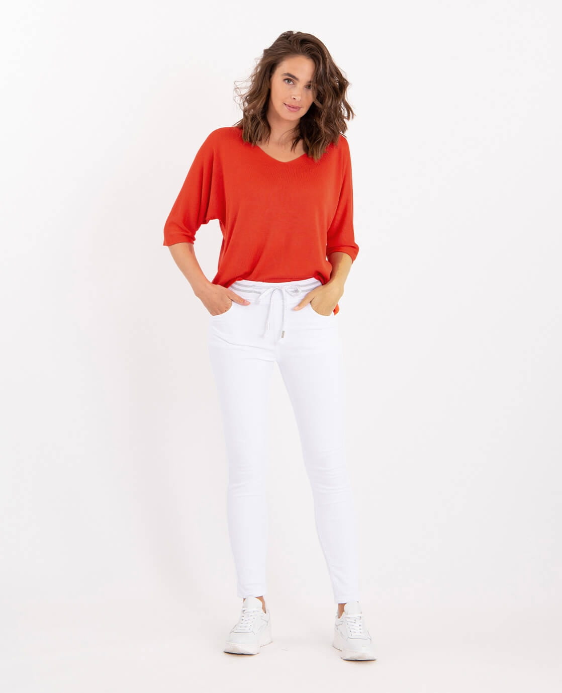 Je m'appelle Broeken Jogg Denim | Wit