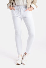 Je m'appelle Broeken Jogg Denim | Wit