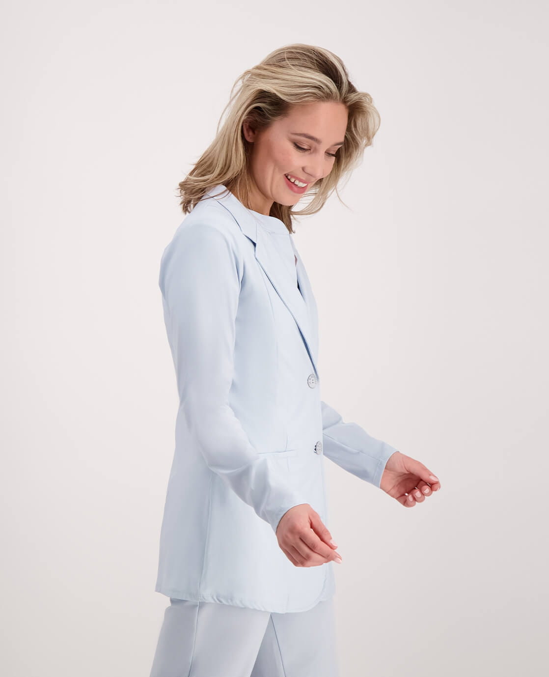 Je m'appelle Jassen Blazer Élégant Travel | Ice Blue