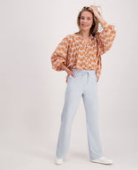 Je m'appelle Broeken Pant Faye Travel | Ice Blue