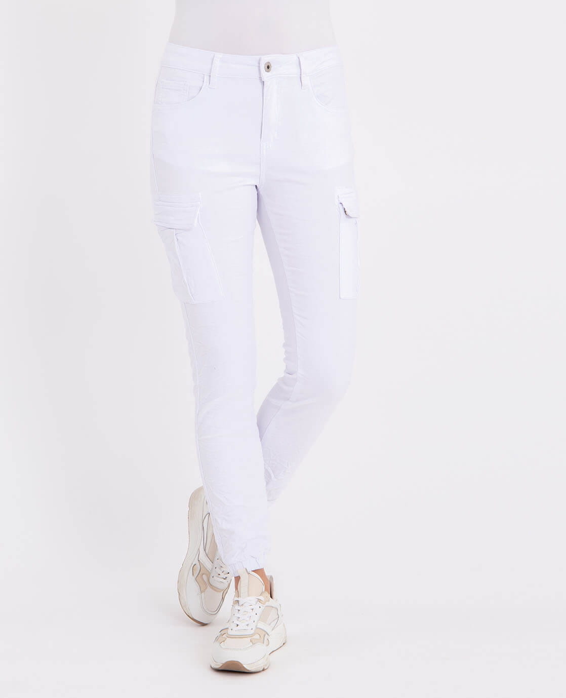 Je m'appelle Broeken Jogg Denim | Wit