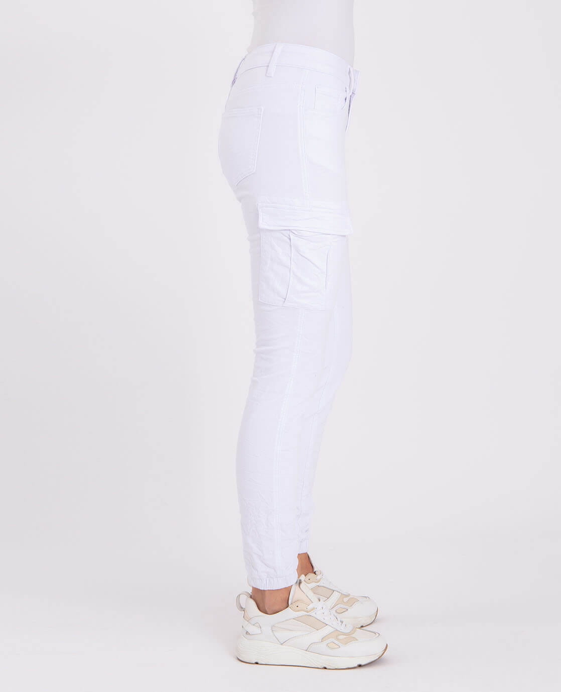 Je m'appelle Broeken Jogg Denim | Wit