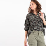Je m'appelle Tops Blouse Joyeux Panthère | Groen