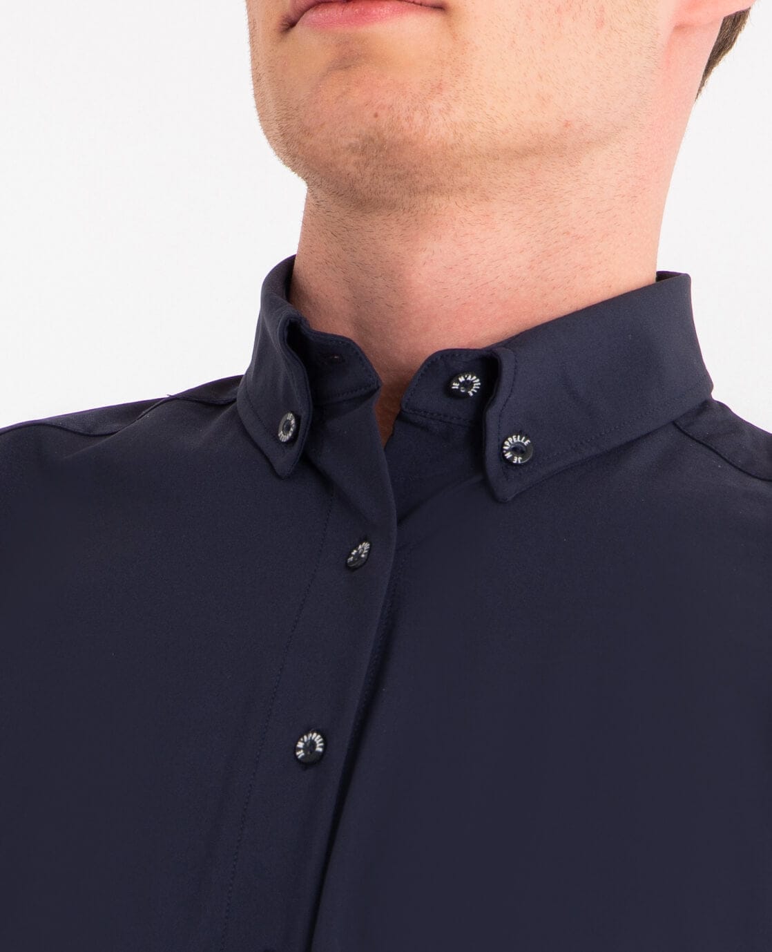 Je m'appelle Tops Button Down Shirt Homme Travel | Donkerblauw