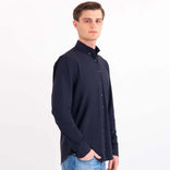 Je m'appelle Tops Button Down Shirt Homme Travel | Donkerblauw
