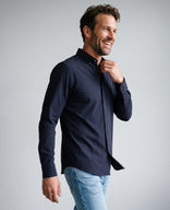 Je m'appelle Tops Donkerblauw / XS Button Down Shirt Homme Travel | Donkerblauw