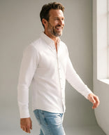 Je m'appelle Tops Wit / XS Button Down Shirt Homme Travel | Wit