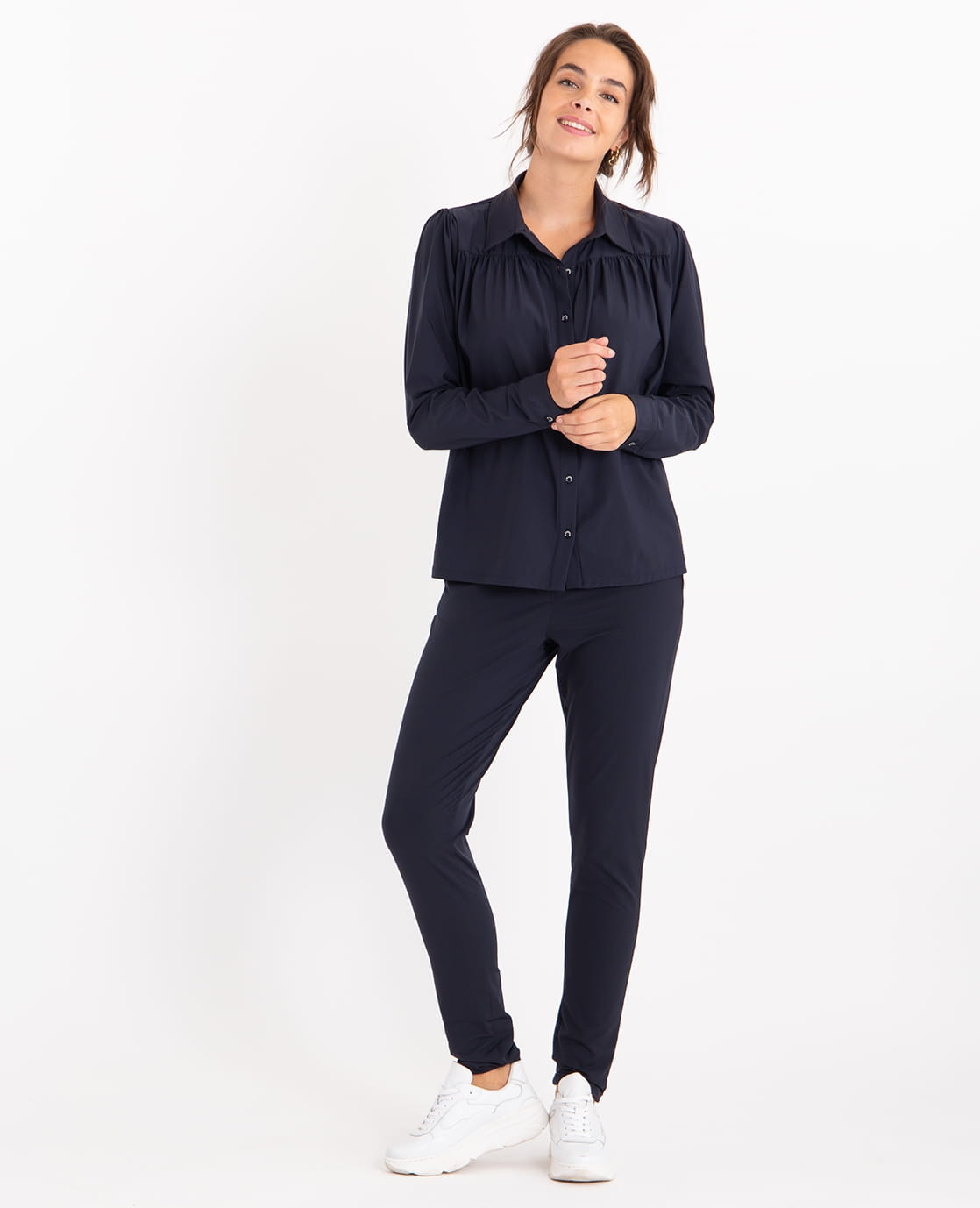 Je m'appelle Tops Donkerblauw / XS Blouse Jolie Travel | Donkerblauw