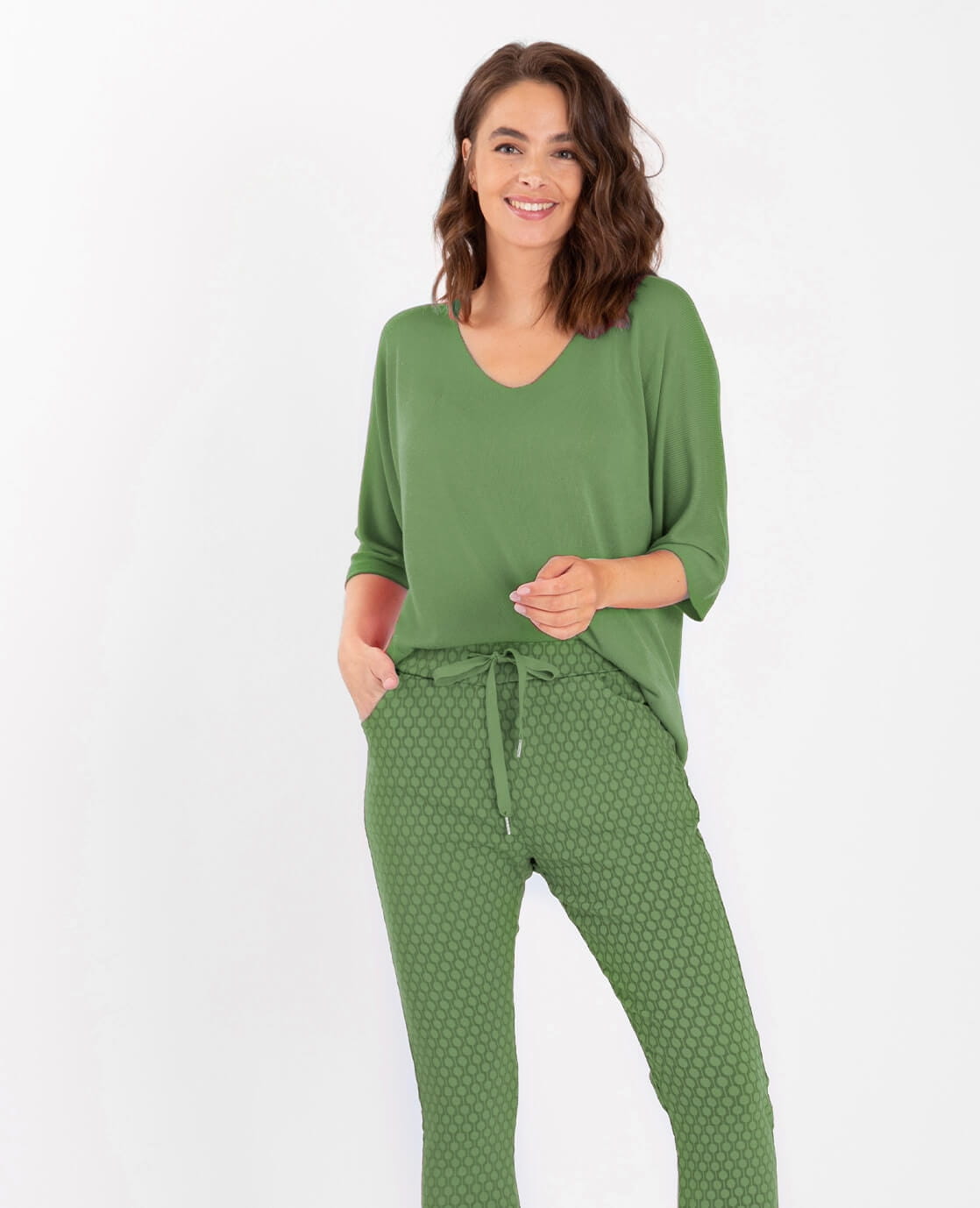 Je m'appelle Broeken Pant Stretched Spring | Pistache