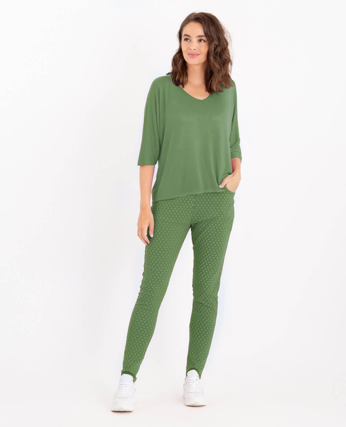 Je m'appelle Broeken Pant Stretched Spring | Pistache
