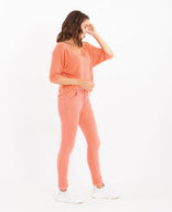Je m'appelle Broeken Peach / XS / (30'') Pant Jogg Denim | Peach