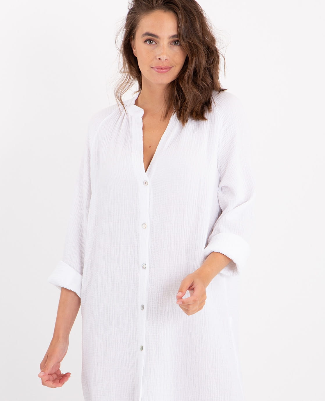 Je m'appelle La Spring Dress Joyeux Blanc | Wit