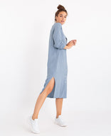 Je m'appelle La Spring Dress Joyeux Blue Grey | Blue Grey