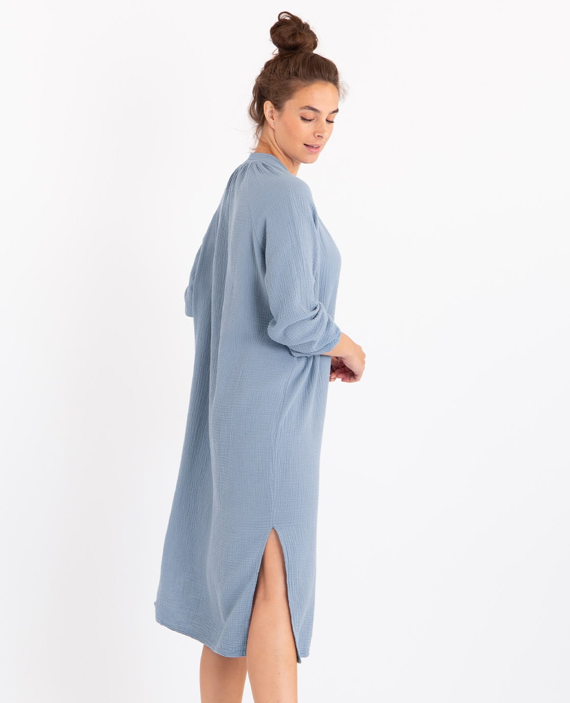 Je m'appelle La Spring Dress Joyeux Blue Grey | Blue Grey