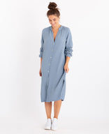 Je m'appelle La Spring Dress Joyeux Blue Grey | Blue Grey