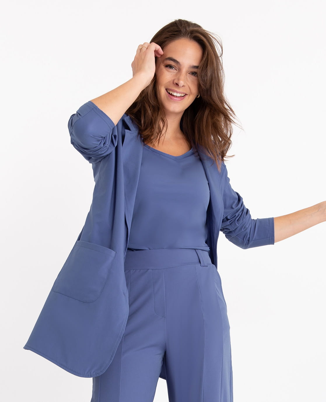 Je m'appelle Jassen Blazer Straight Travel | Marlin Blue