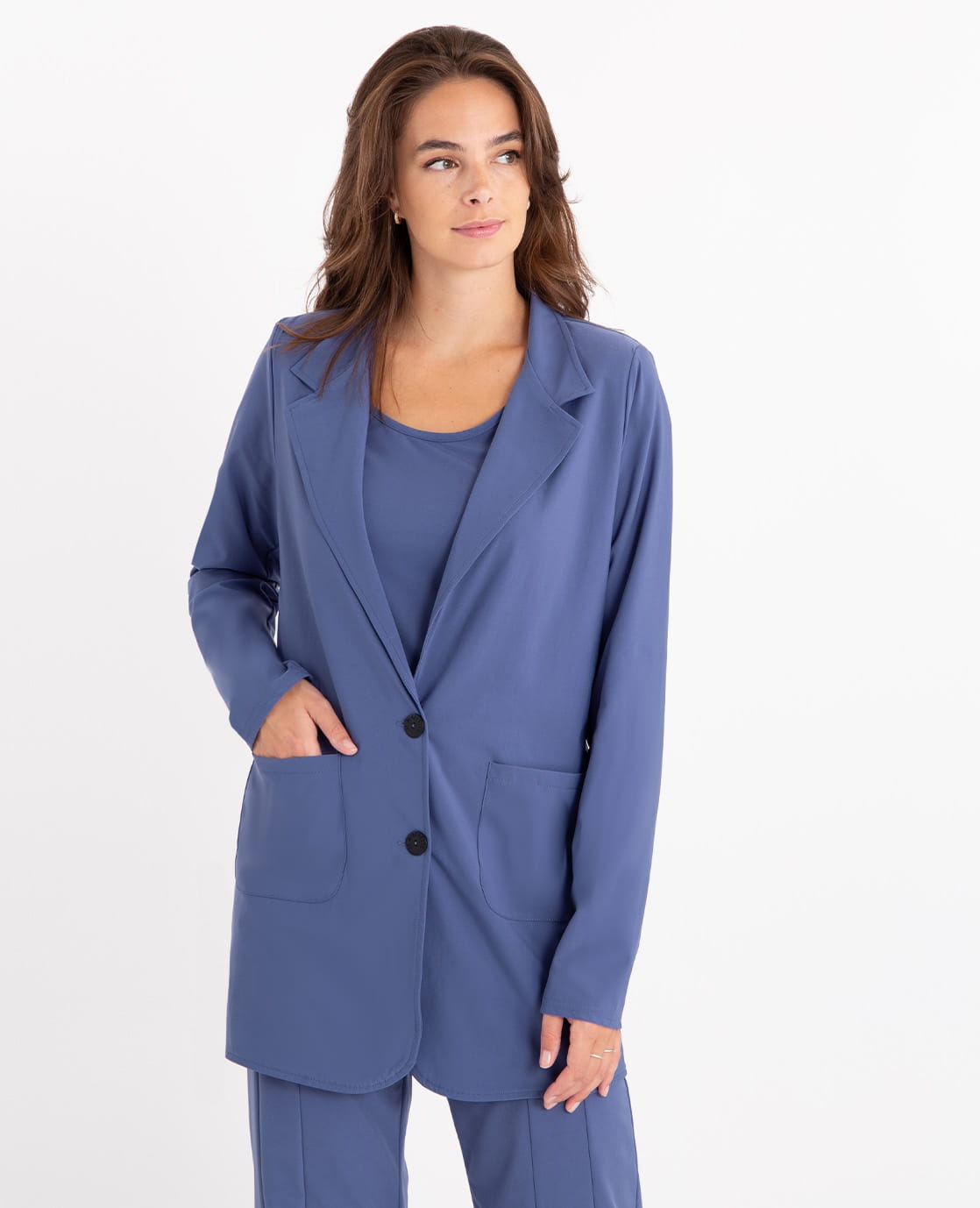 Je m'appelle Jassen Blazer Straight Travel | Marlin Blue