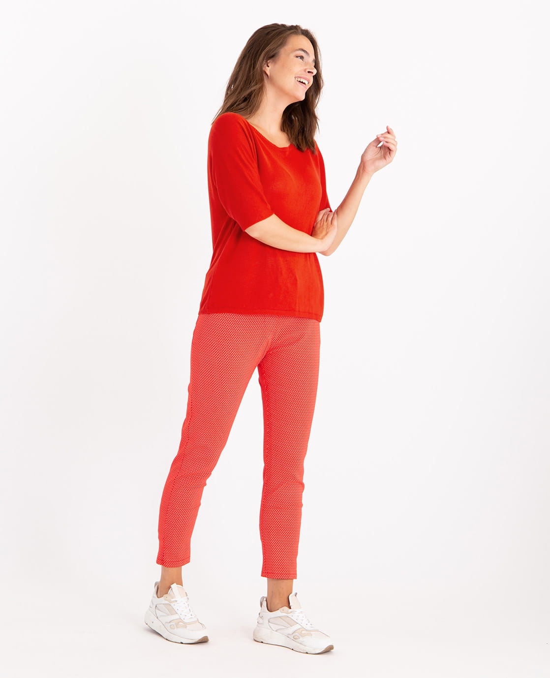 Je m'appelle Broeken Pant Stretched Summer 7/8 | Rouge